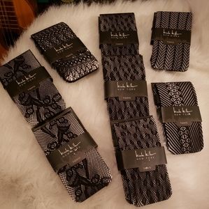 Nicole Miller NY Designer Black Tights